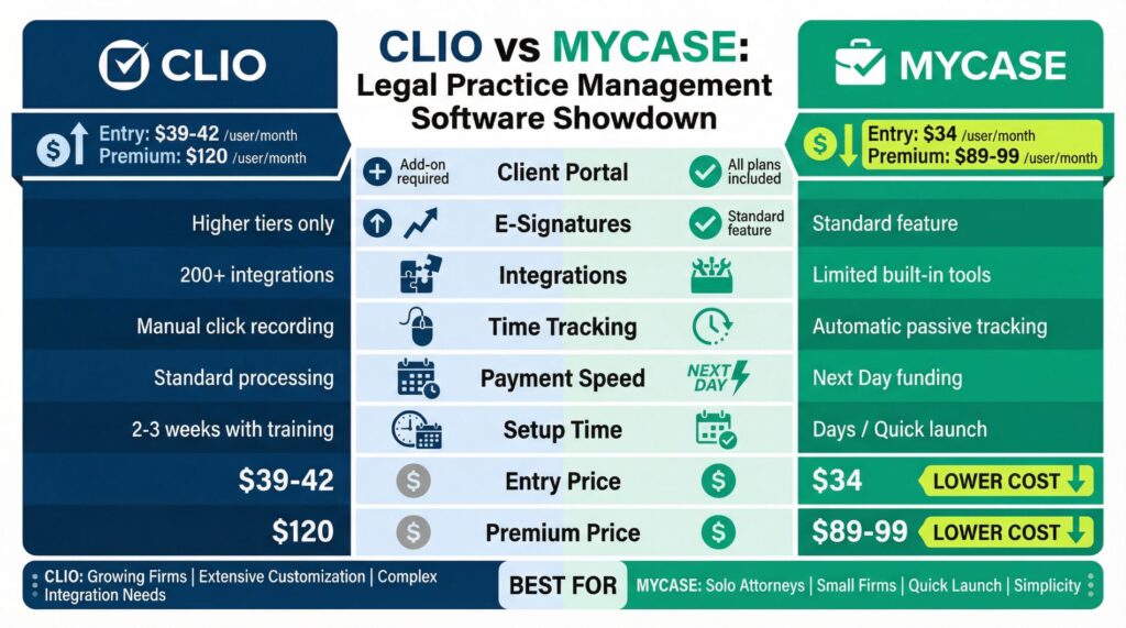 Clio vs MyCase