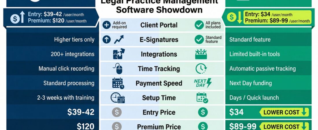Clio vs MyCase: Complete Feature Breakdown and Pricing Guide