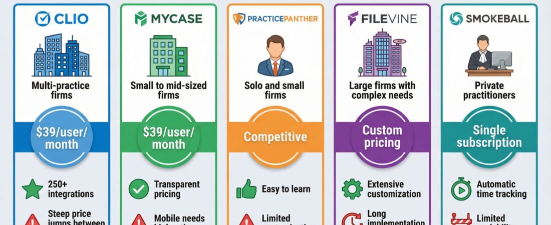 Top 5 Legal Case Management Software