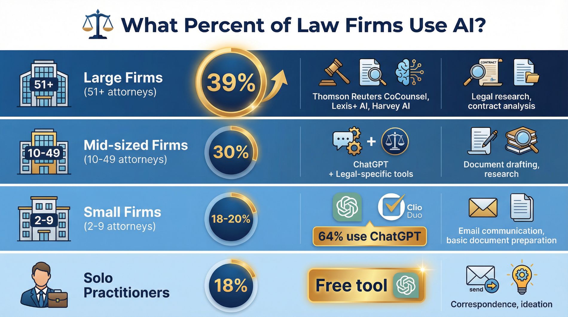 What Percent of Law Firms Use AI? Rundown for 2025