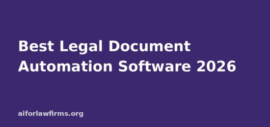 Best Legal Document Automation Software 2026
