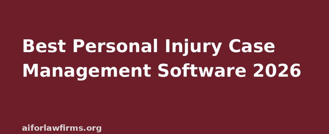 Best Personal Injury Case Management Software 2026