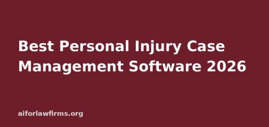 Best Personal Injury Case Management Software 2026