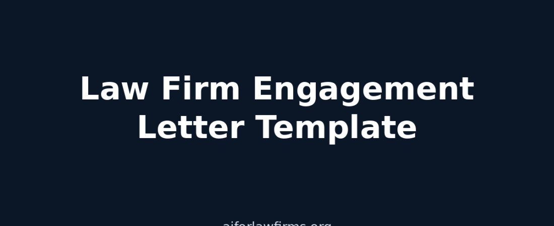 Law Firm Engagement Letter Template (With Automation and E-Signature Tips)
