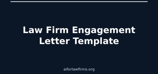 Law Firm Engagement Letter Template (With Automation and E-Signature Tips)