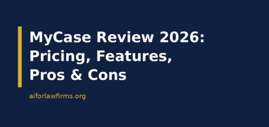 MyCase Review 2026: Pricing, Features, Pros & Cons